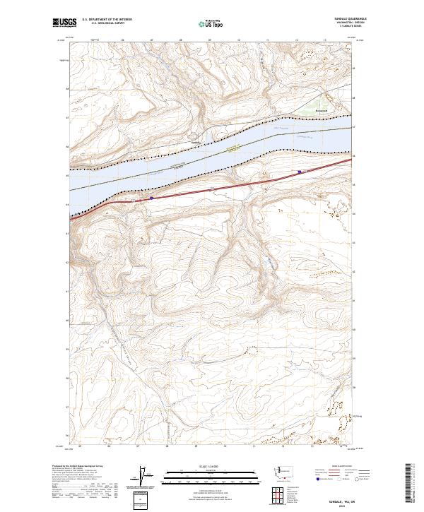 US Topo 7.5-minute map for Sundale WAOR