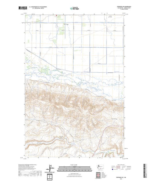 US Topo 7.5-minute map for Toppenish SW WA – American Map Store