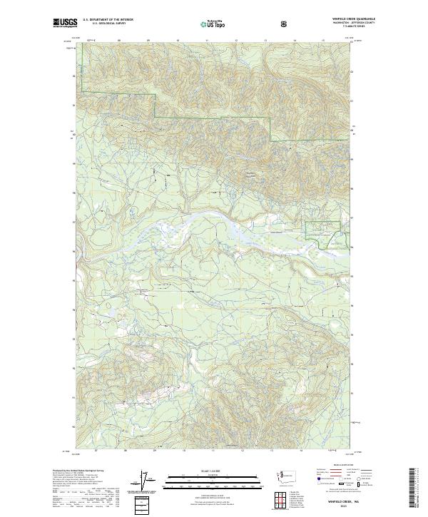 US Topo 7.5-minute map for Winfield Creek WA
