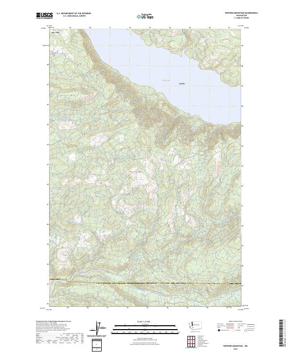US Topo 7.5-minute map for Winters Mountain WA