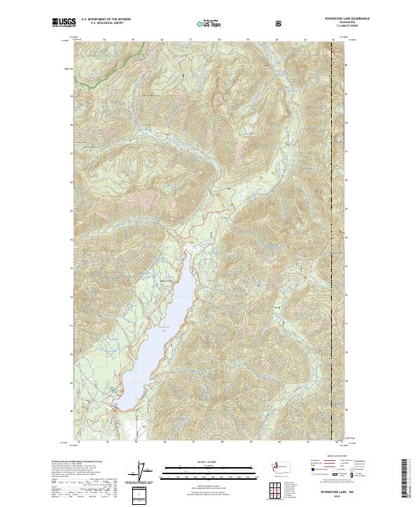 US Topo 7.5-minute map for Wynoochee Lake WA