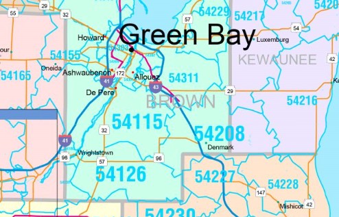 Color Cast Style Wall Map of Wisconsin by Market Maps