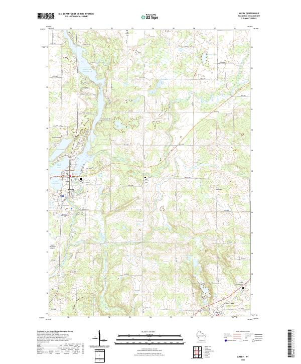 US Topo 7.5-minute map for Amery WI
