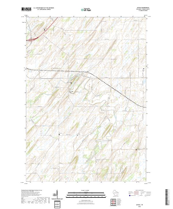 US Topo 7.5-minute map for Astico WI