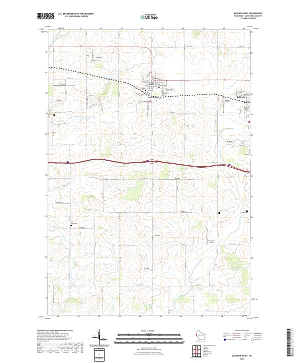 US Topo 7.5-minute map for Baldwin West WI