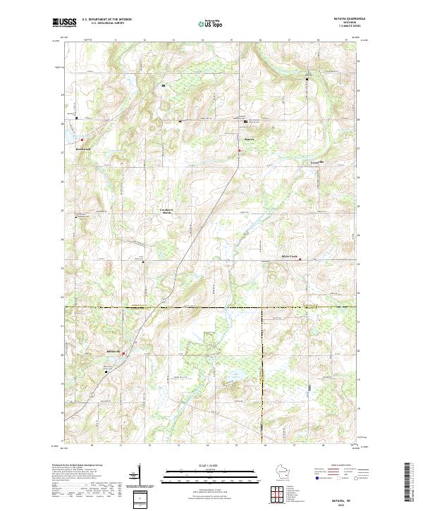 US Topo 7.5-minute map for Batavia WI