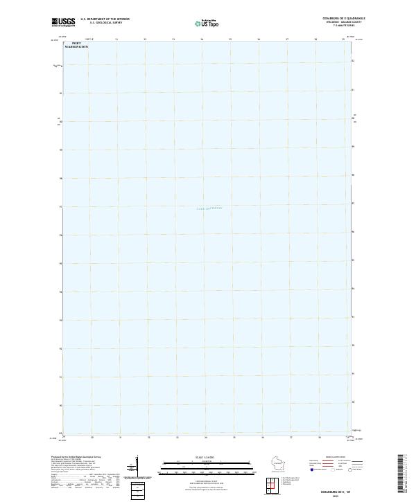 US Topo 7.5-minute map for Cedarburg OE E WI