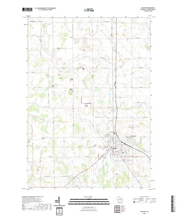 US Topo 7.5-minute map for Chilton WI