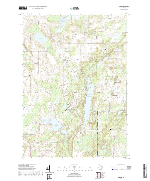 US Topo 7.5-minute map for Dundee WI