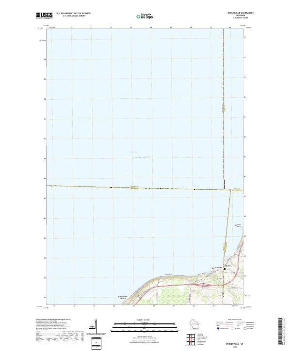 US Topo 7.5-minute map for Dyckesville WI