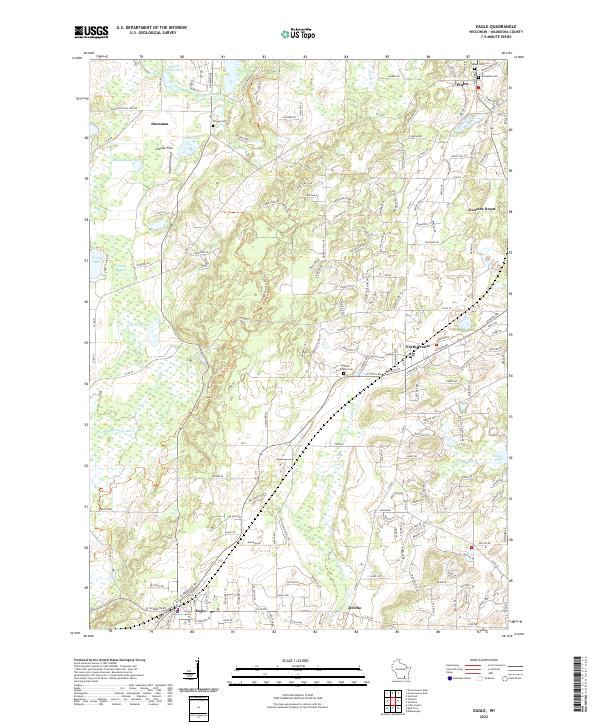 US Topo 7.5-minute map for Eagle WI