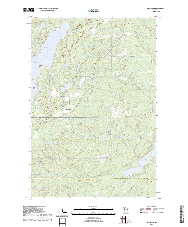 US Topo 7.5-minute map for Edgewater WI