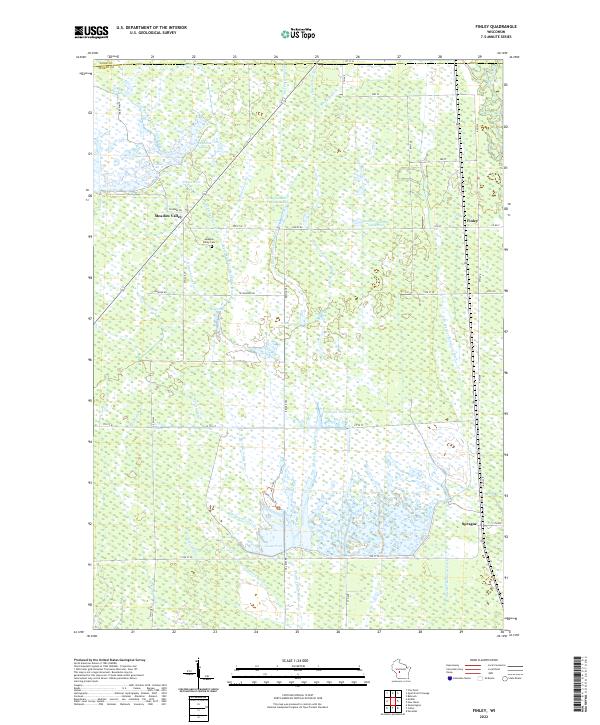 US Topo 7.5-minute map for Finley WI