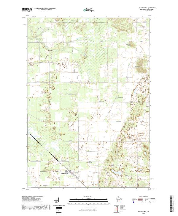 US Topo 7.5-minute map for Grand Marsh WI