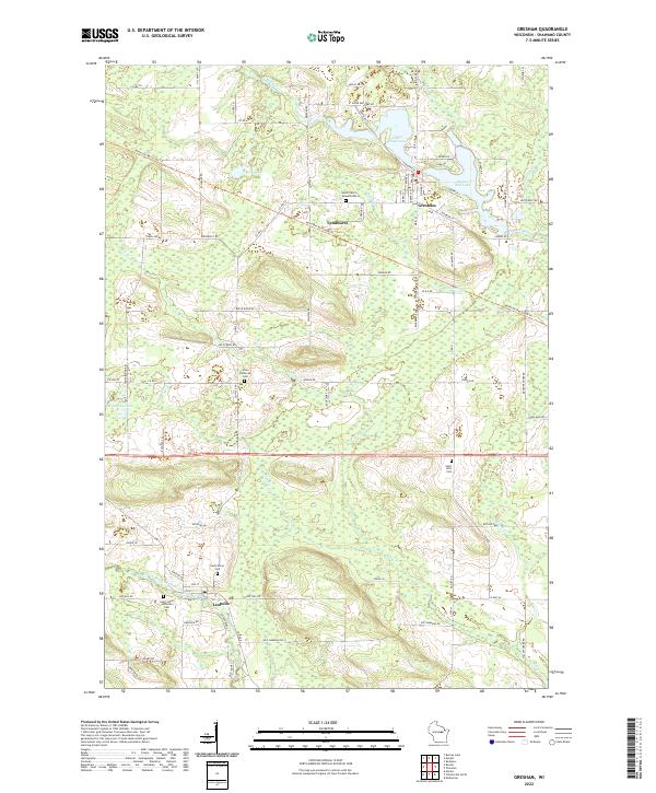 US Topo 7.5-minute map for Gresham WI