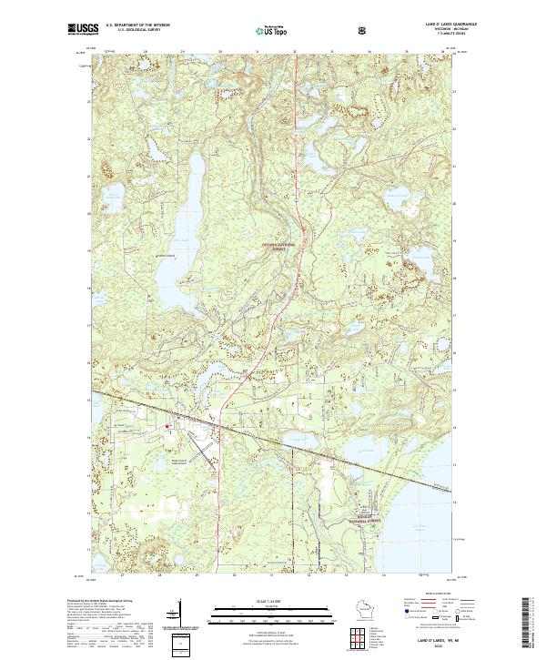 US Topo 7.5-minute map for Land O&
