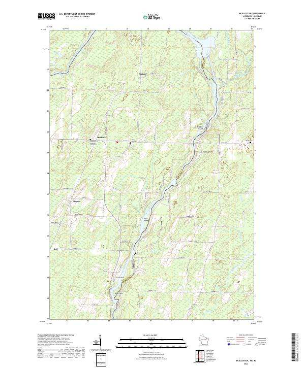 US Topo 7.5-minute map for McAllister WIMI