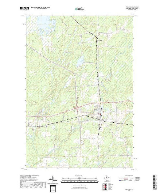 US Topo 7.5-minute map for Prentice WI – American Map Store