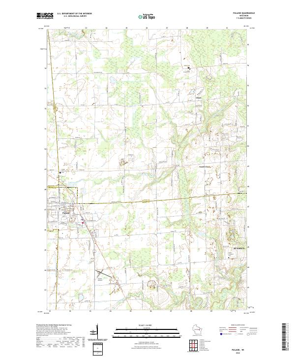 US Topo 7.5-minute map for Pulaski WI