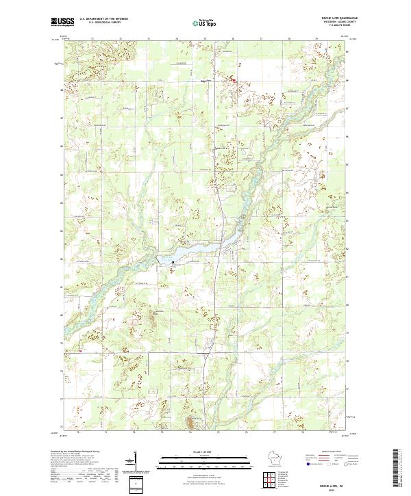 Cri Prr Map US Topo 7.5-minute map for Roche A Cri WI – American Map Store
