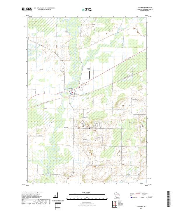 US Topo 7.5-minute map for Shiocton WI