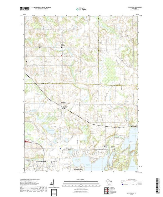 US Topo 7.5-minute map for Stonebank WI – American Map Store