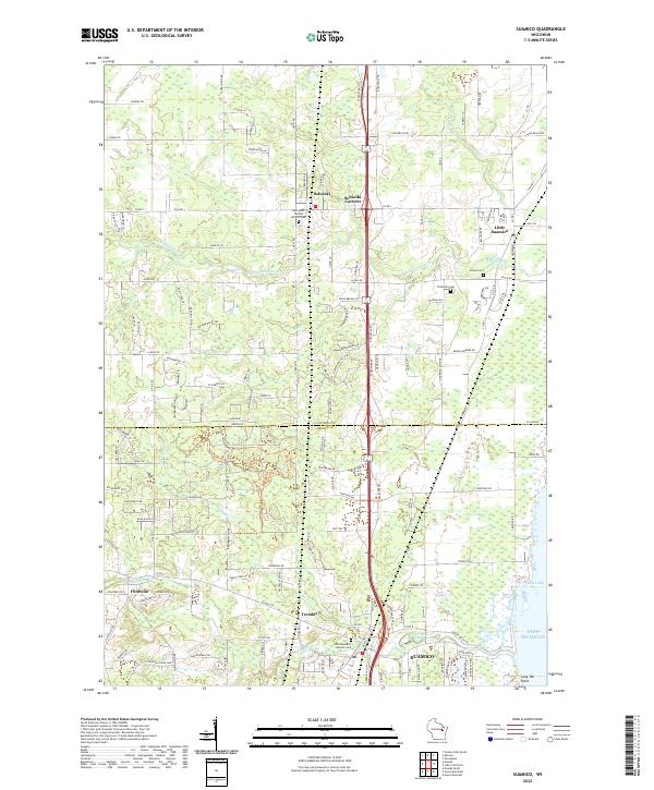 US Topo 7.5-minute map for Suamico WI