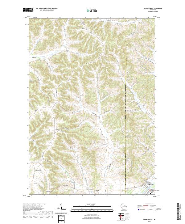 US Topo 7.5-minute map for Swinns Valley WI