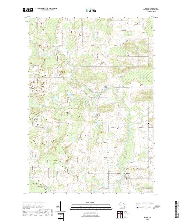 US Topo 7.5-minute map for Symco WI