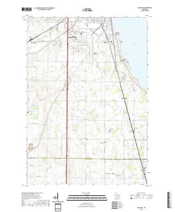 US Topo 7.5-minute map for Van Dyne WI