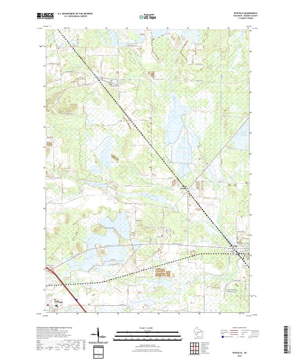 US Topo 7.5-minute map for Wyeville WI