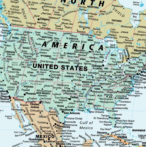 Classic World Wall Map with Flags by Globe Turner