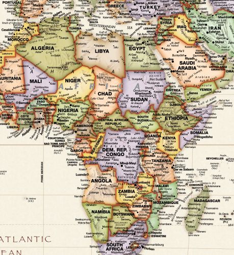 Legacy World Wall Map by Globe Turner