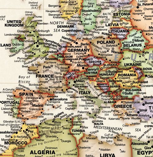 Legacy World Wall Map by Globe Turner