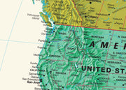 Contemporary World Wall Map by Globe Turner