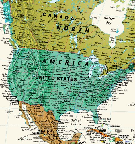 Contemporary World Wall Map by Globe Turner