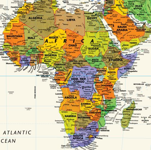 Contemporary World Wall Map by Globe Turner
