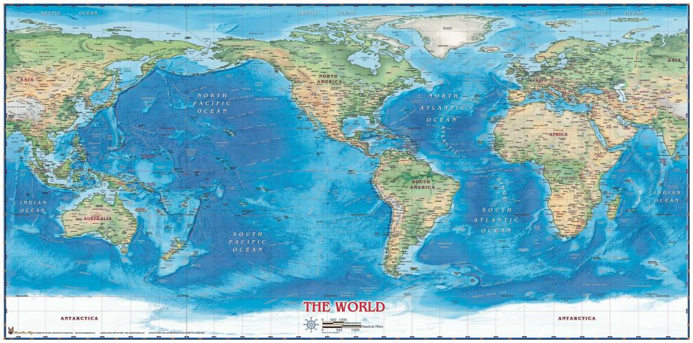 Decorative World Wall Map