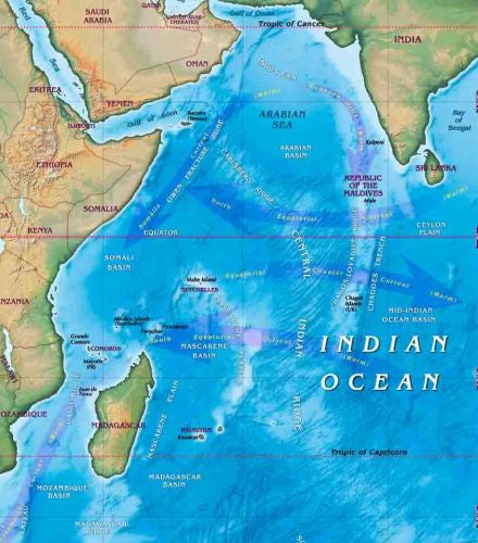 Ocean Map of the World