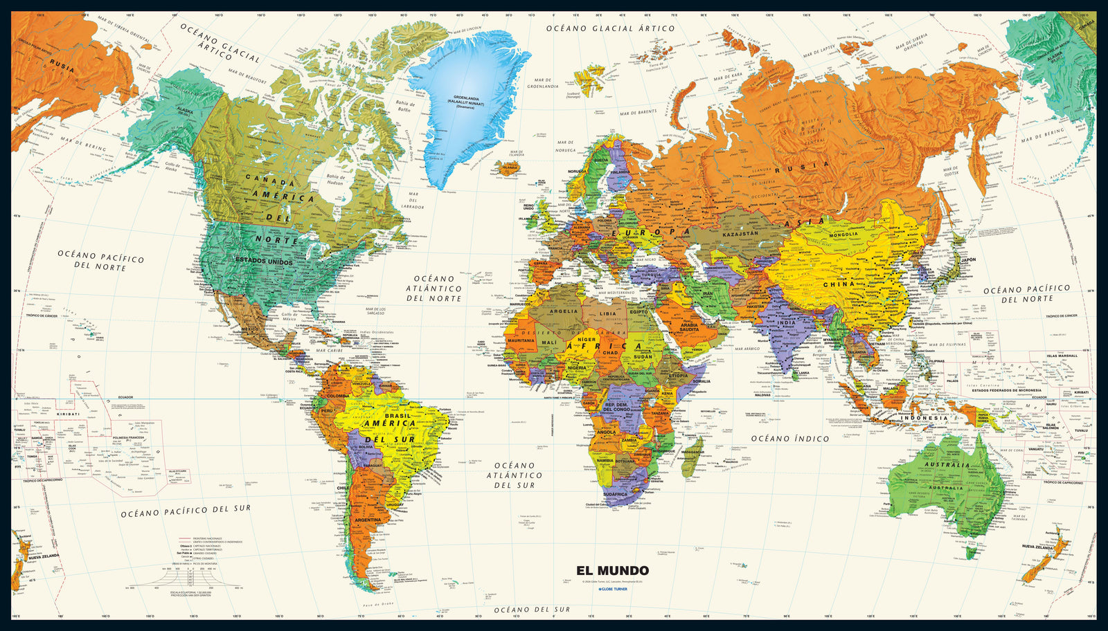 Mapamundi Contemporáneo en Español