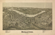 Bird's Eye View of Morgantown, 1897