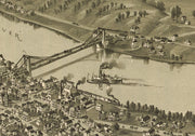 Bird's Eye View of Morgantown, 1897