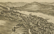 Bird's Eye View of Morgantown, 1897