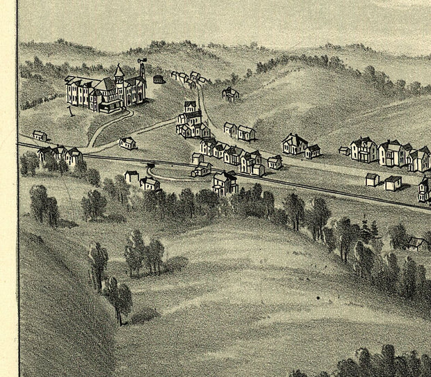 Bird's Eye View of Salem, WV, 1899