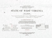 Topographic Map of West Virginia, 1984