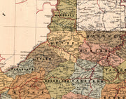 Map of the State of West Virginia Showing Railroads, 1917