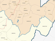 West Virginia Congressional District Wall Map