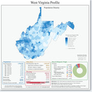 West Virginia Congressional District Wall Map