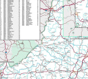 Premium Style Wall Map of West Virginia by Market Maps