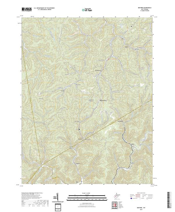 US Topo 7.5-minute map for Bentree WV